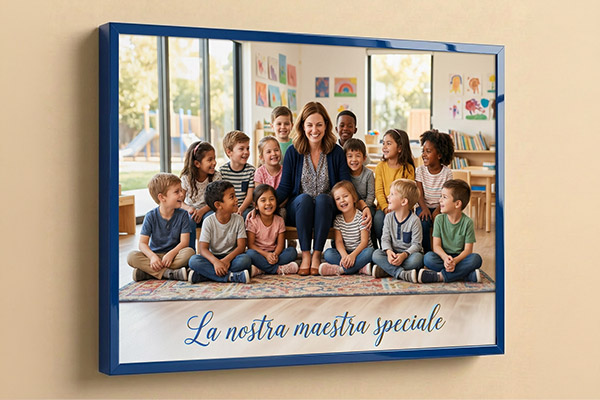 stampa su tela con telaio