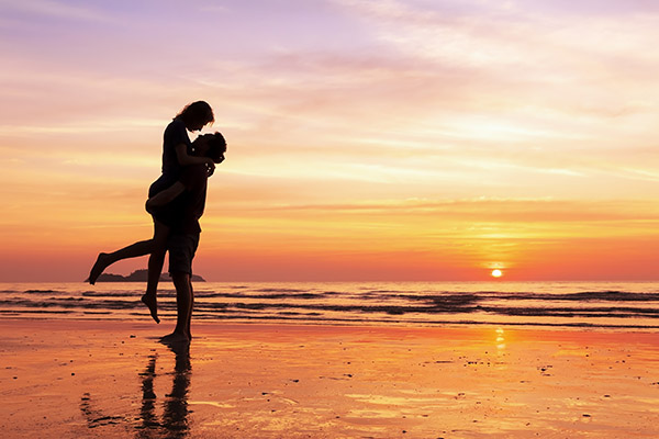 tramonto romantico