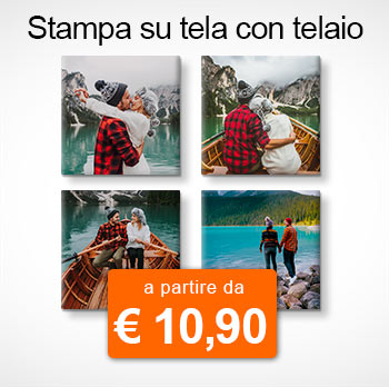 stampa su tela con telaio