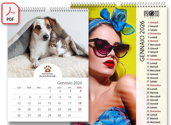 Calendario personalizzato con Photoshop