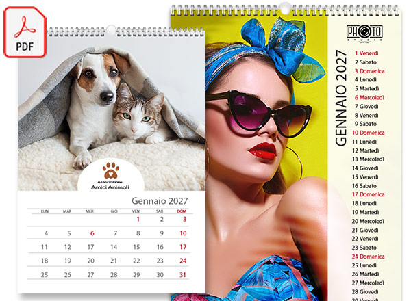 Calendari personalizzabili da PDF