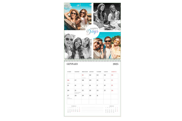 Calendari personalizzabili layout