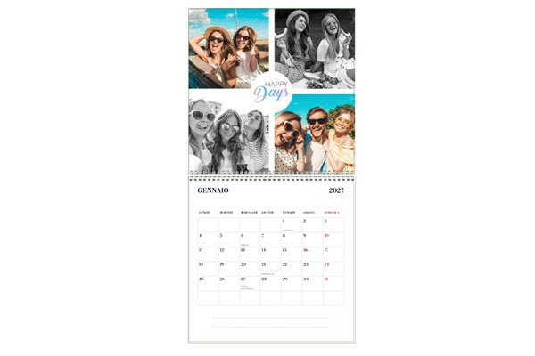 Calendari personalizzabili layout