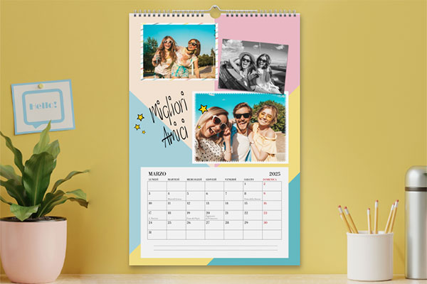 Calendario con foto amici