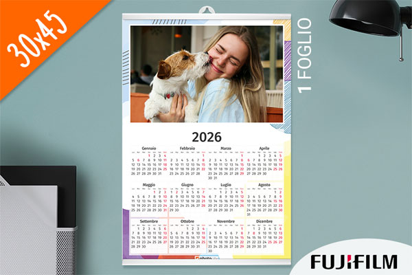 calendario fotografico 1 foglio