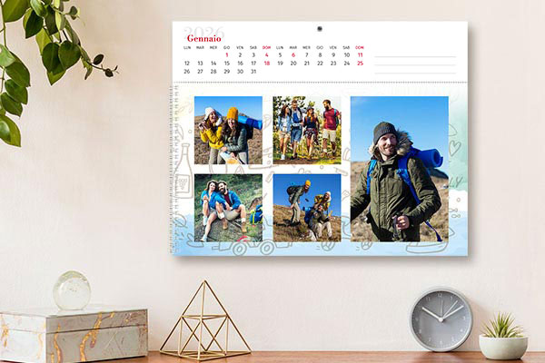calendario fotolibro orizzontale