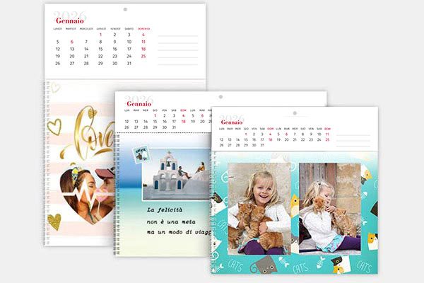 calendario fotolibro formati