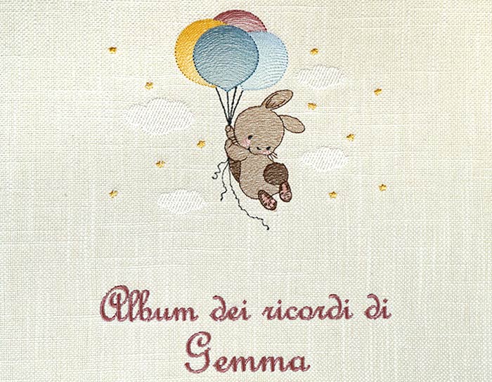 esempio di copertina ricamata