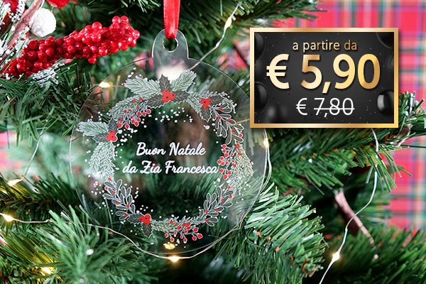 decorazione natale plexiglass