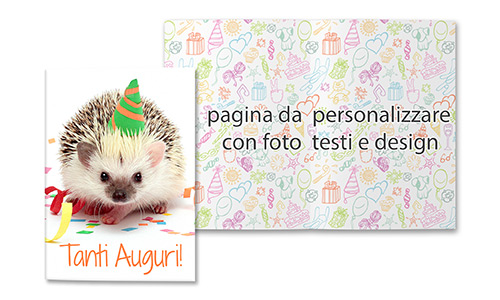 biglietto auguri con tema